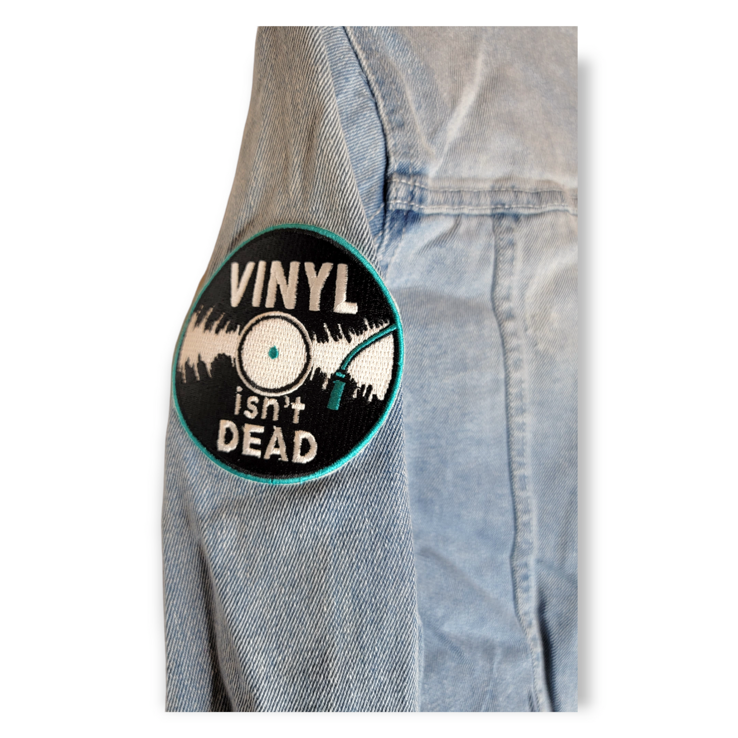 Women's "Vinyl Isn't Dead" Jean Jacket (M)