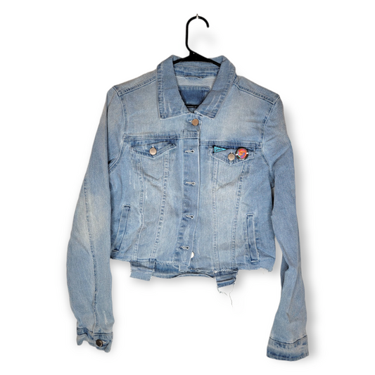 Women's "Vinyl Isn't Dead" Jean Jacket (M)