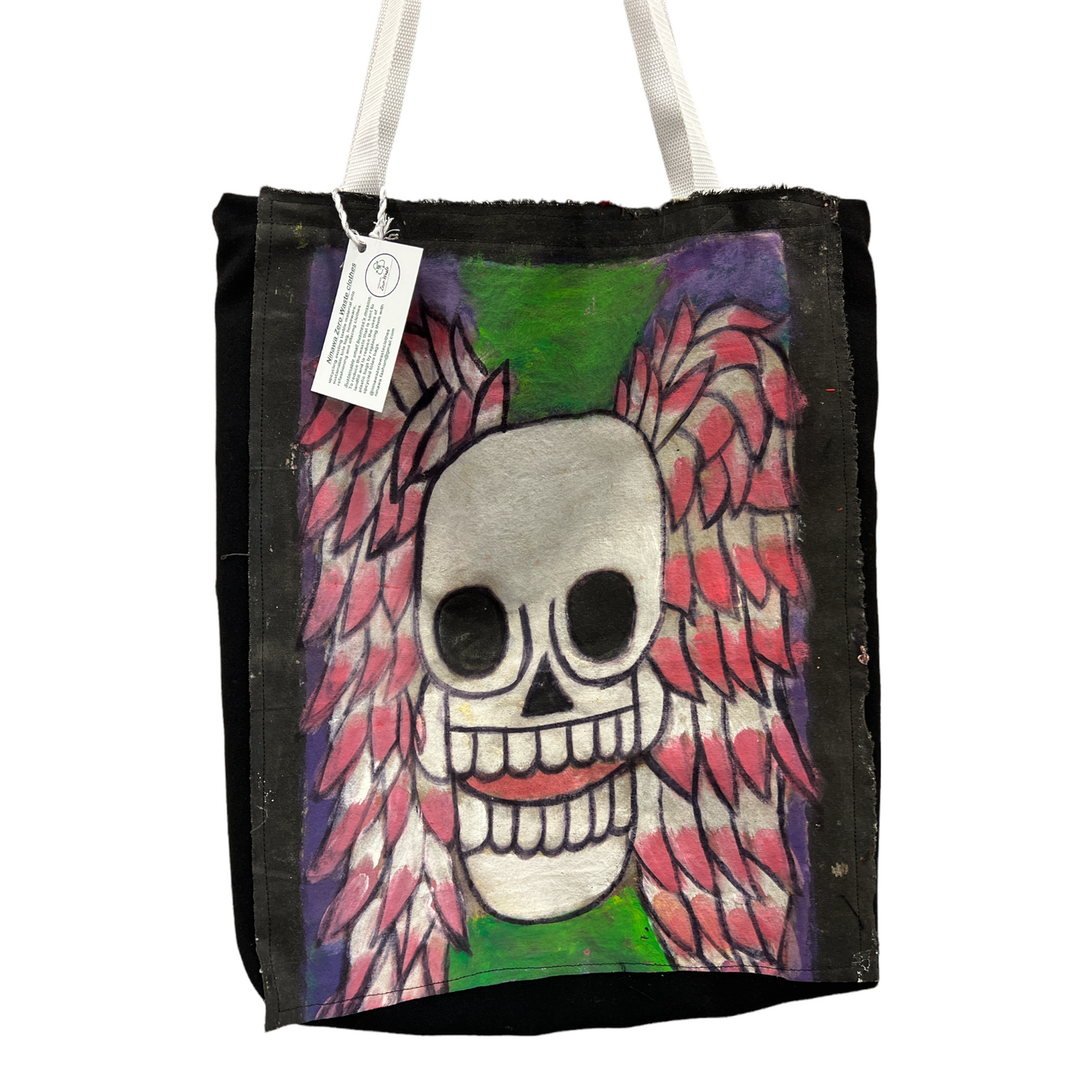 Skull Paint Tote Bag