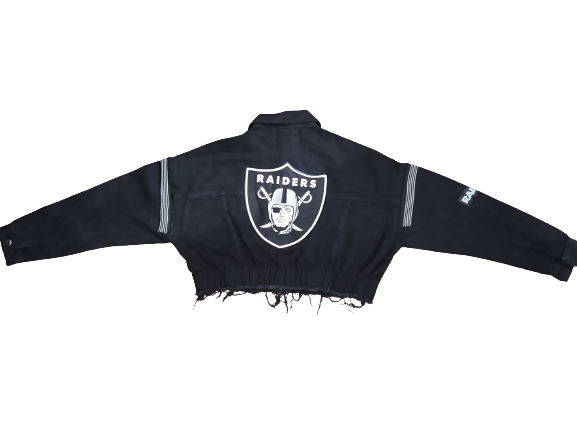 Raiders Crop Jacket Big Logo S