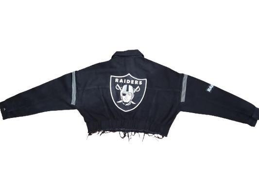 Raiders Crop Jacket Big Logo S