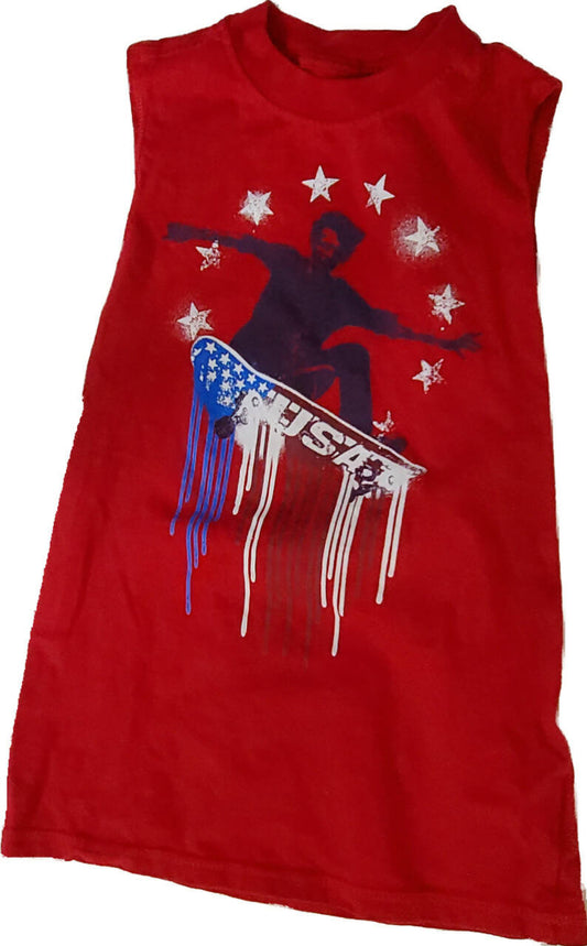 USA Boys Sleeveless Shirt