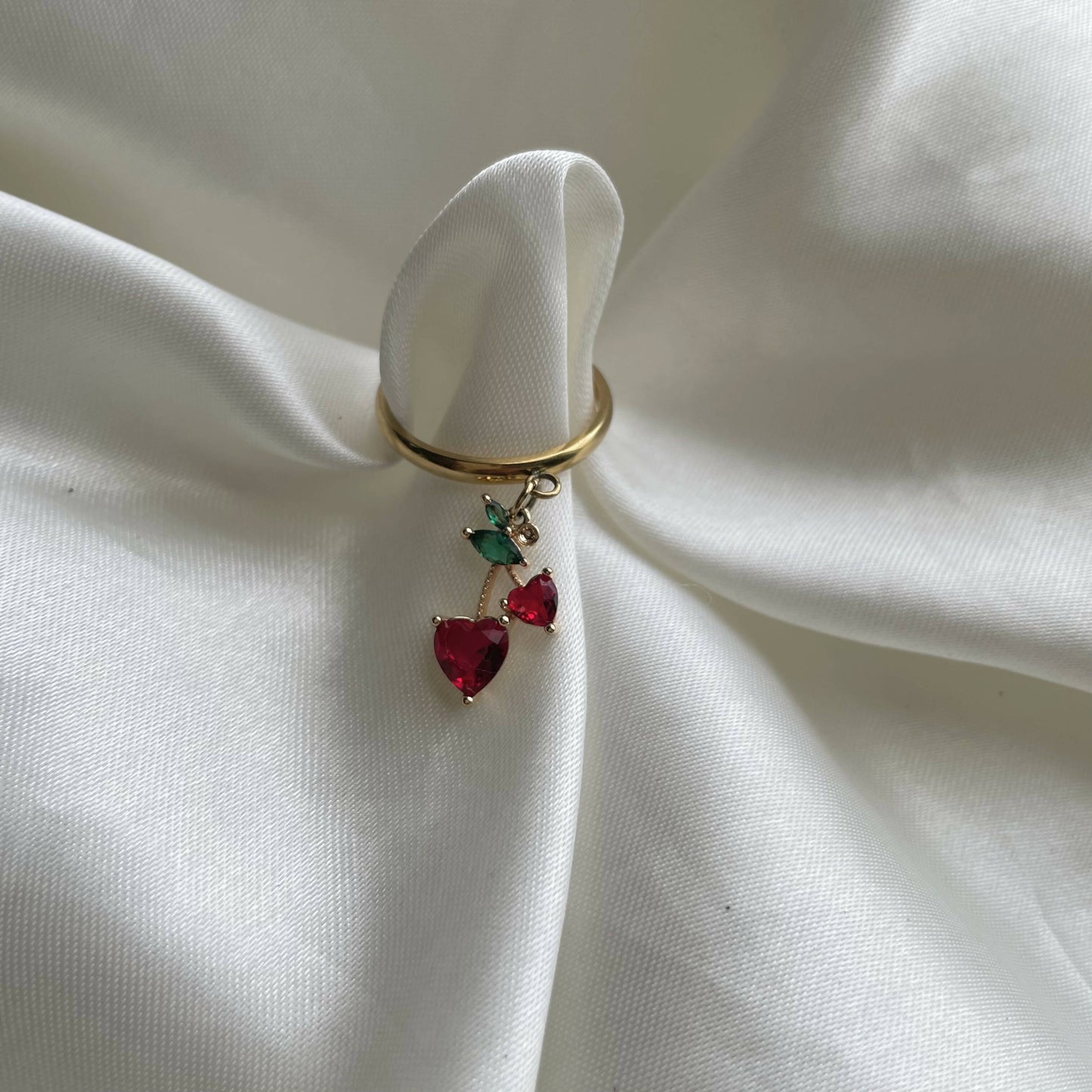 Cherry Charm Ring