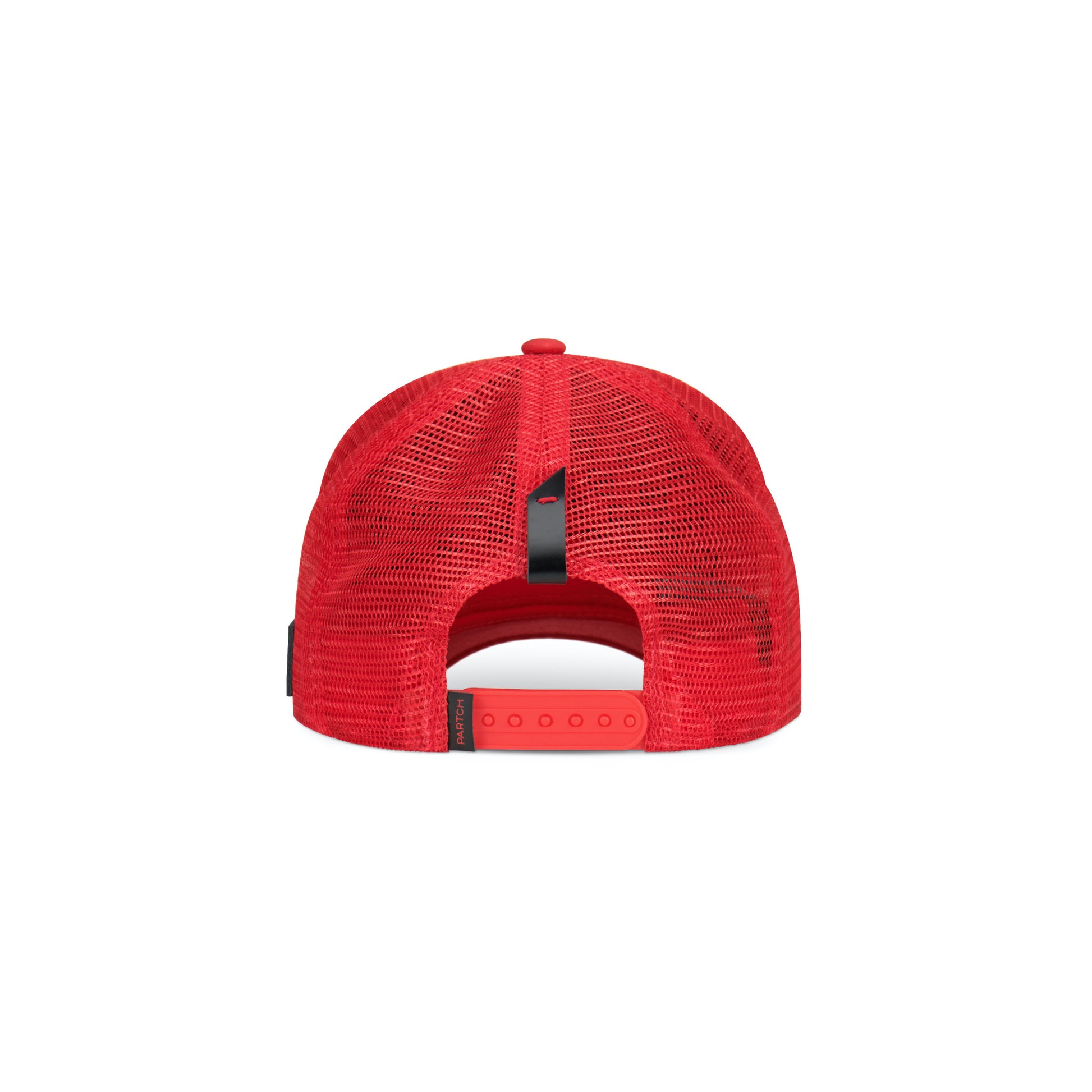 Partch back trucker hat mesh breathable in red