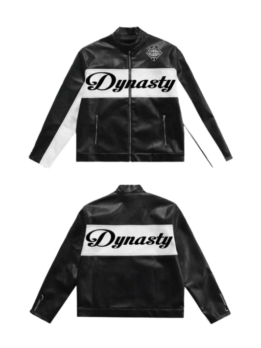 DYNASTY Leather Racer Jacket