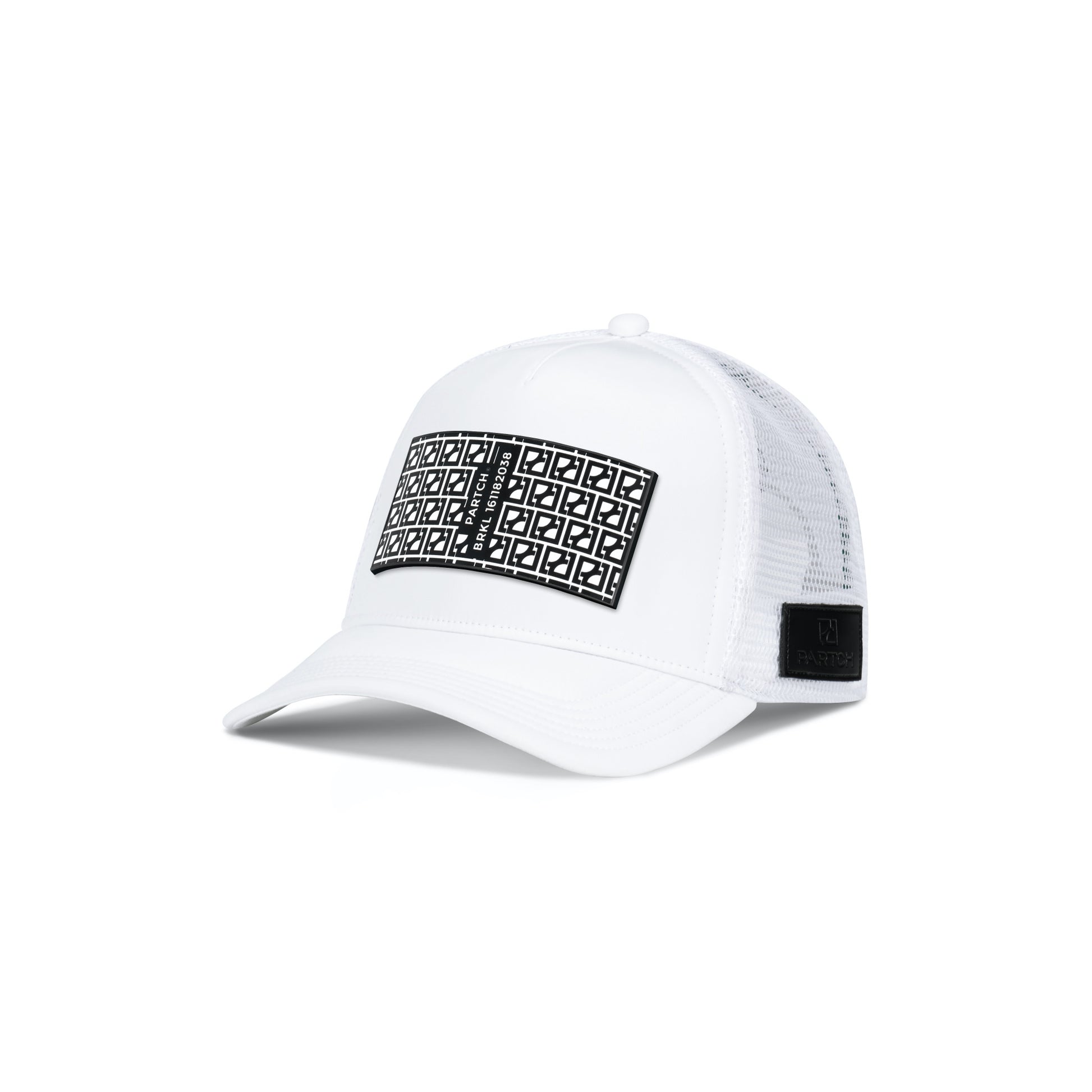 Partch Trucker Hat White removable BRKL Partch clip