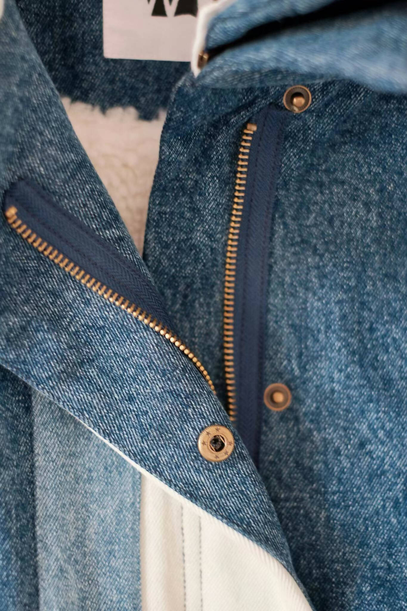 Winter-Ready Denim Coat: Artisanal Masterpiece for Unmatched Warmth and Style