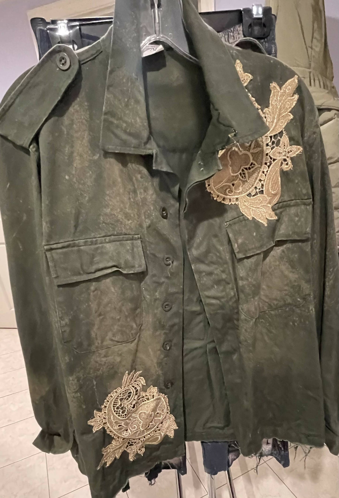 Authentic Military Jacket Embellished 405