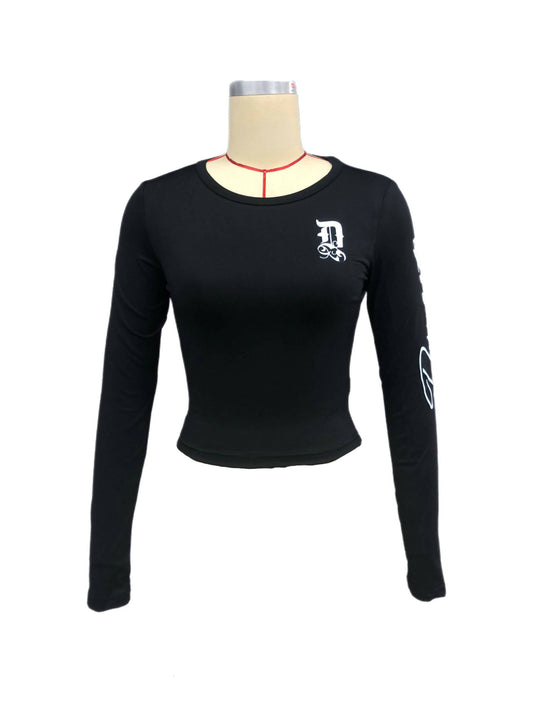 DYNASTY Womans Badge Long sleeve ( Black)