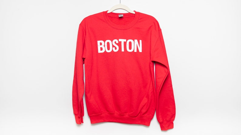 custom BOSTON crew necks and hoodies