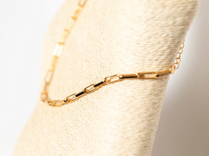 gold paper clip necklace