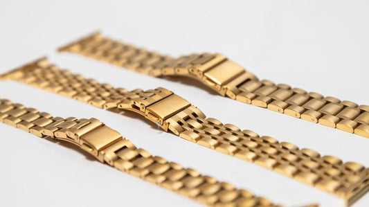 gold apple watch bands