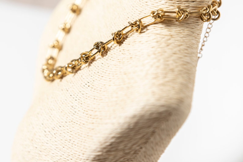 gold knotted necklace