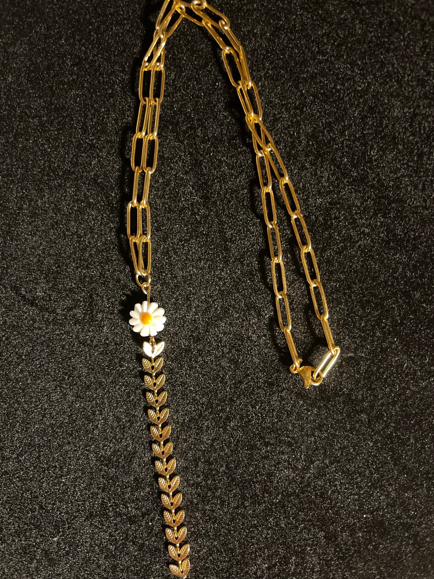 Sunflower Y necklace