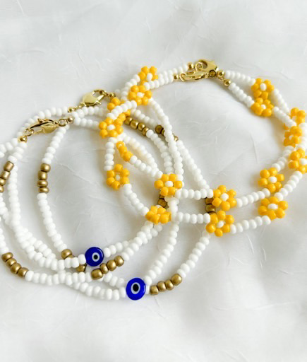 Daisy/Evil Eye Anklet