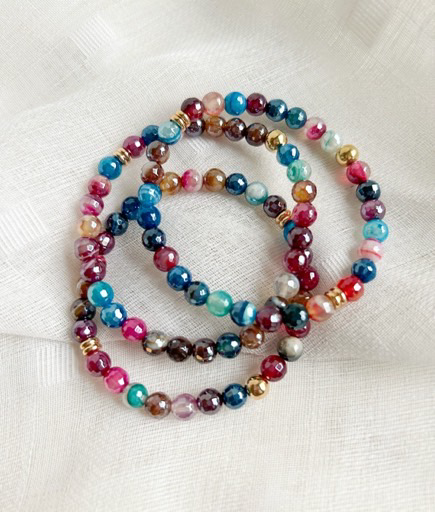 Multi Agate Bracelet