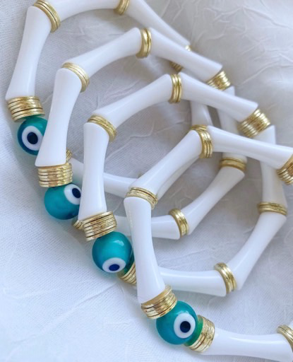 Bamboo Evil Eye Bracelet