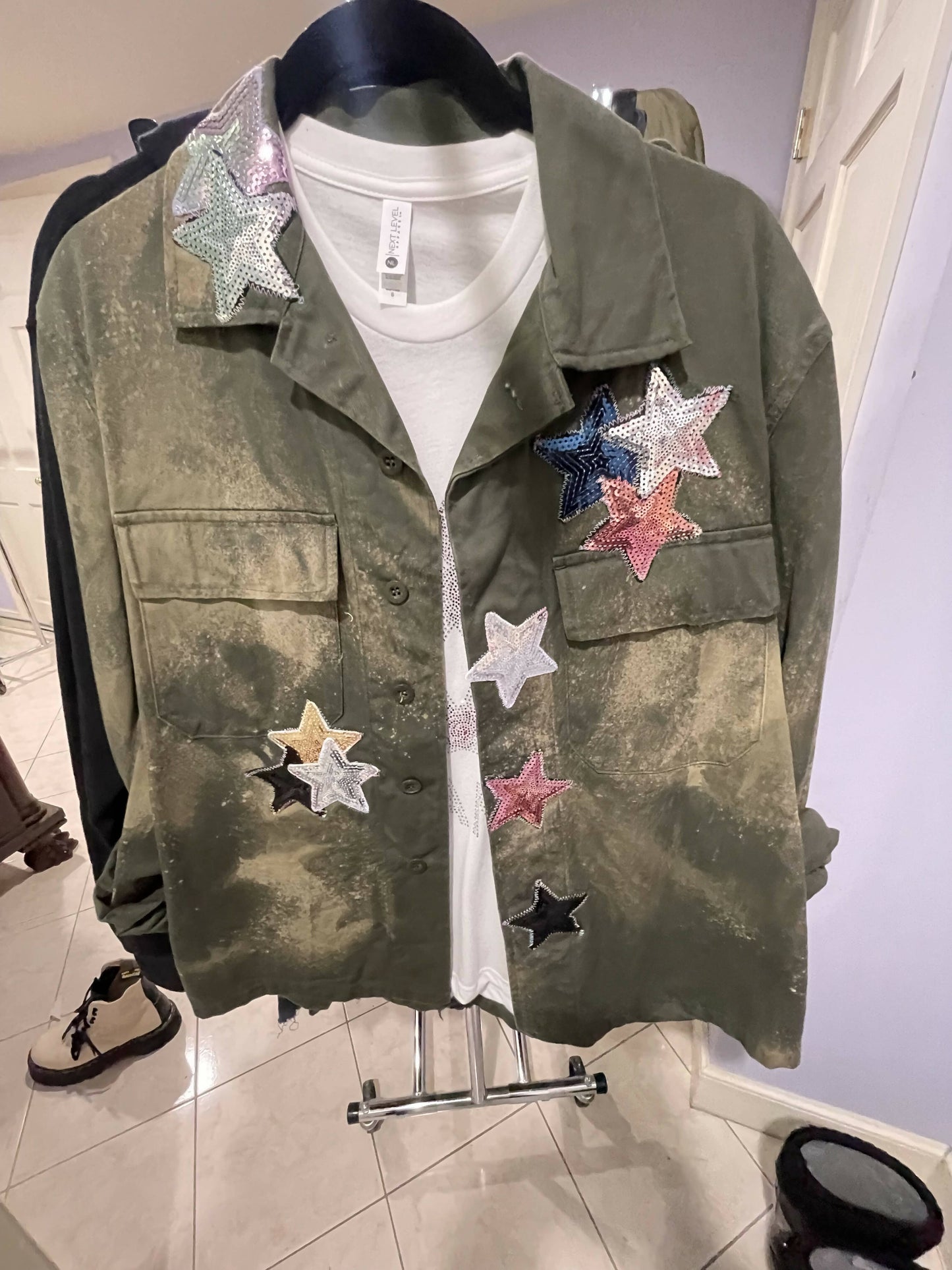 Authentic Military Jacket Embellished 406