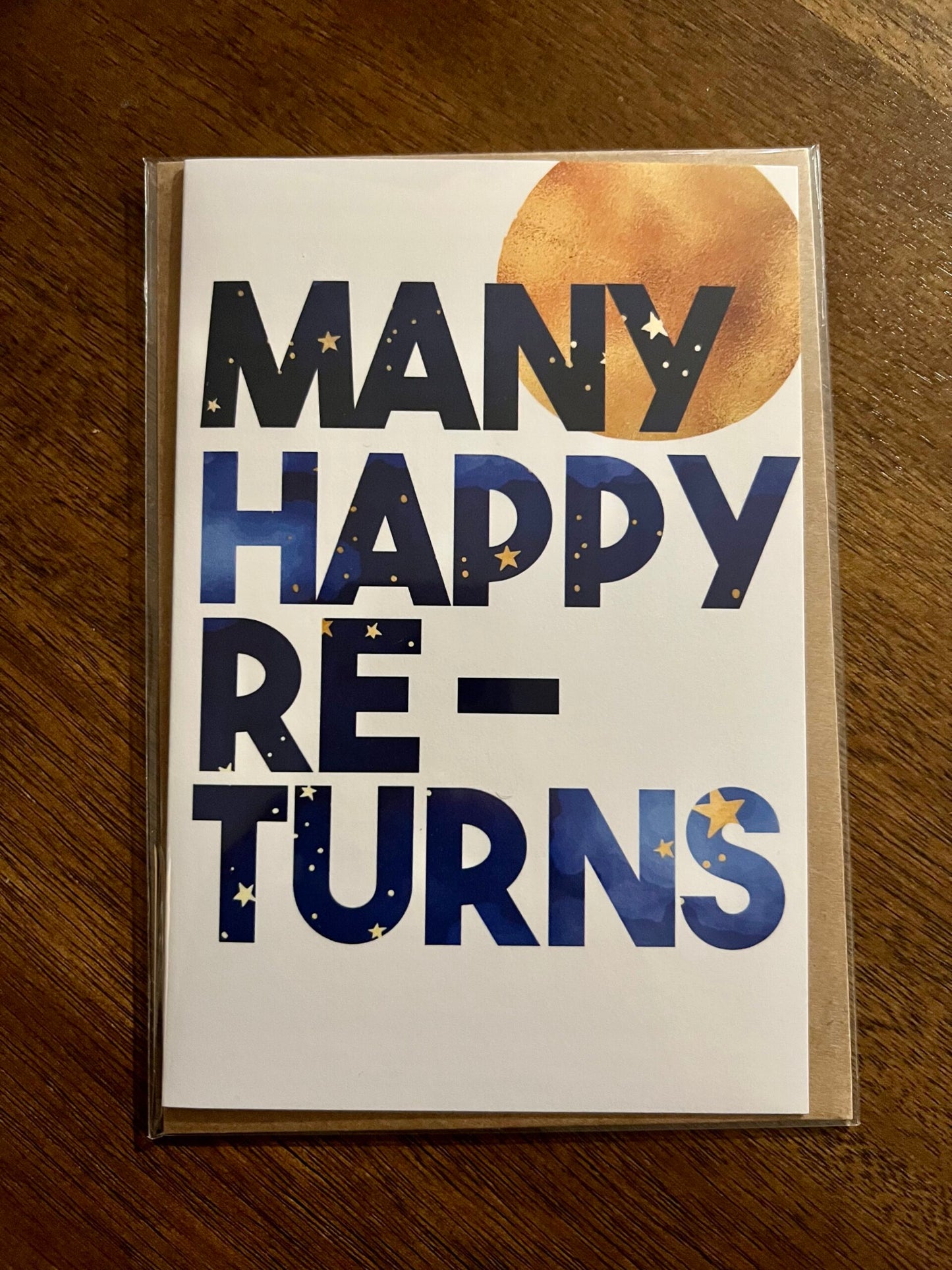 "Many Happy Re-Turns" GREETING CARD