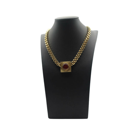 Knotwtr × DIPHDA Iconic Gold + Red Necklace