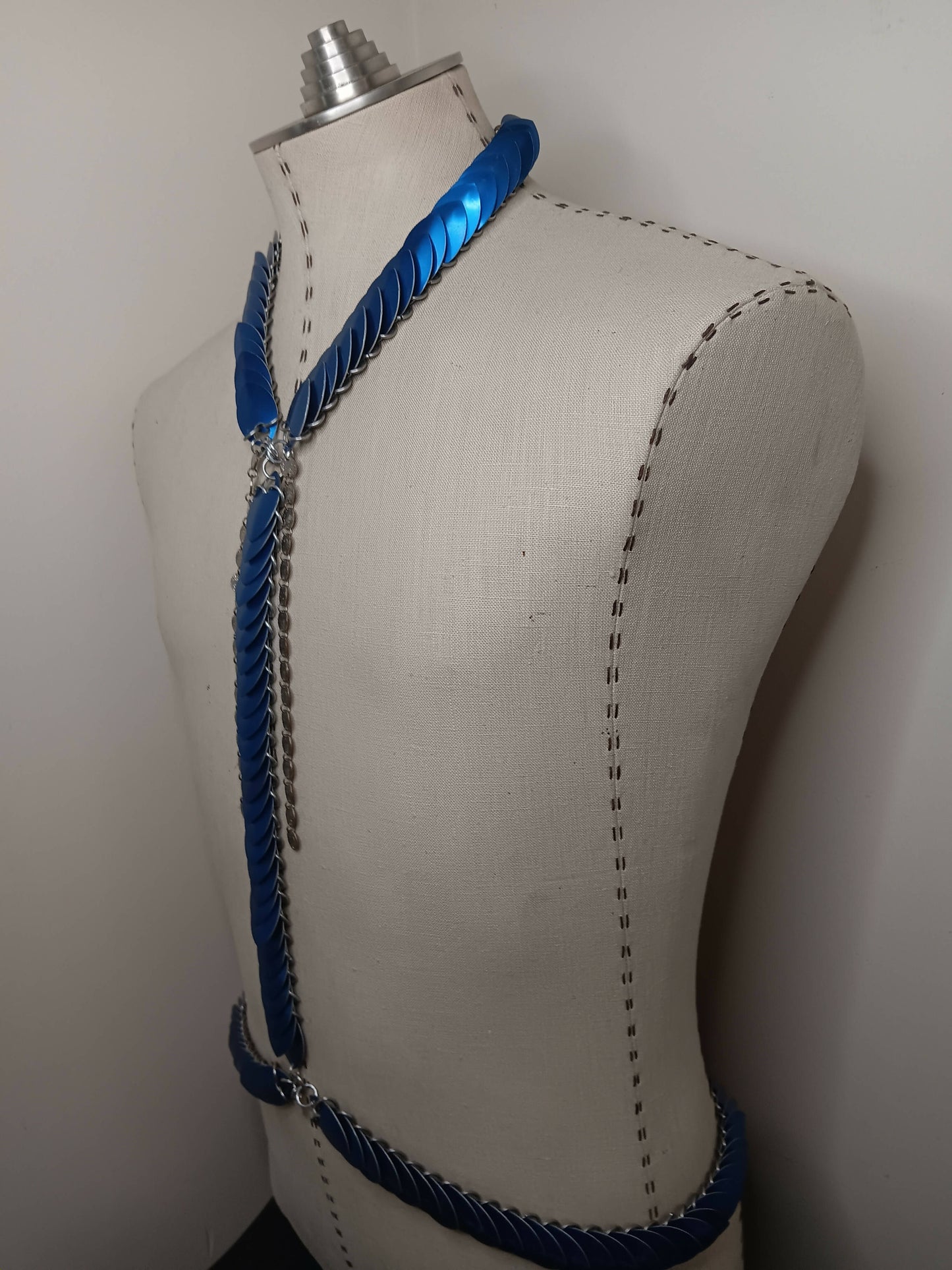 Blue Scale & Shell Body Harness