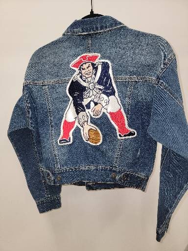 Patriots on sale jean jacket