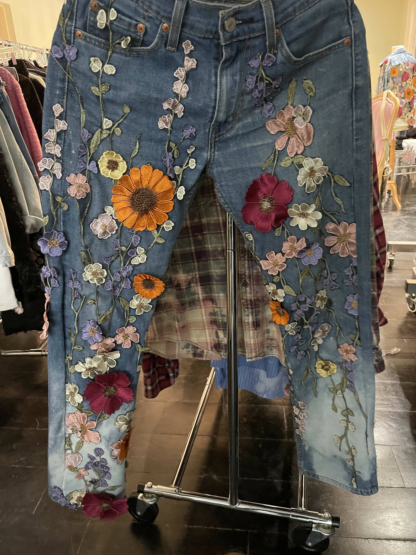 Floral denim festival